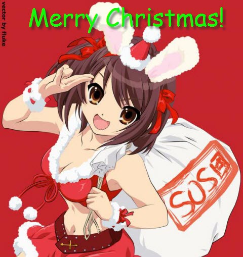 Forum Image: http://www.austinotaku.com/wp-content/uploads/2009/12/Santa-Haruhi-Suzumiya.jpg